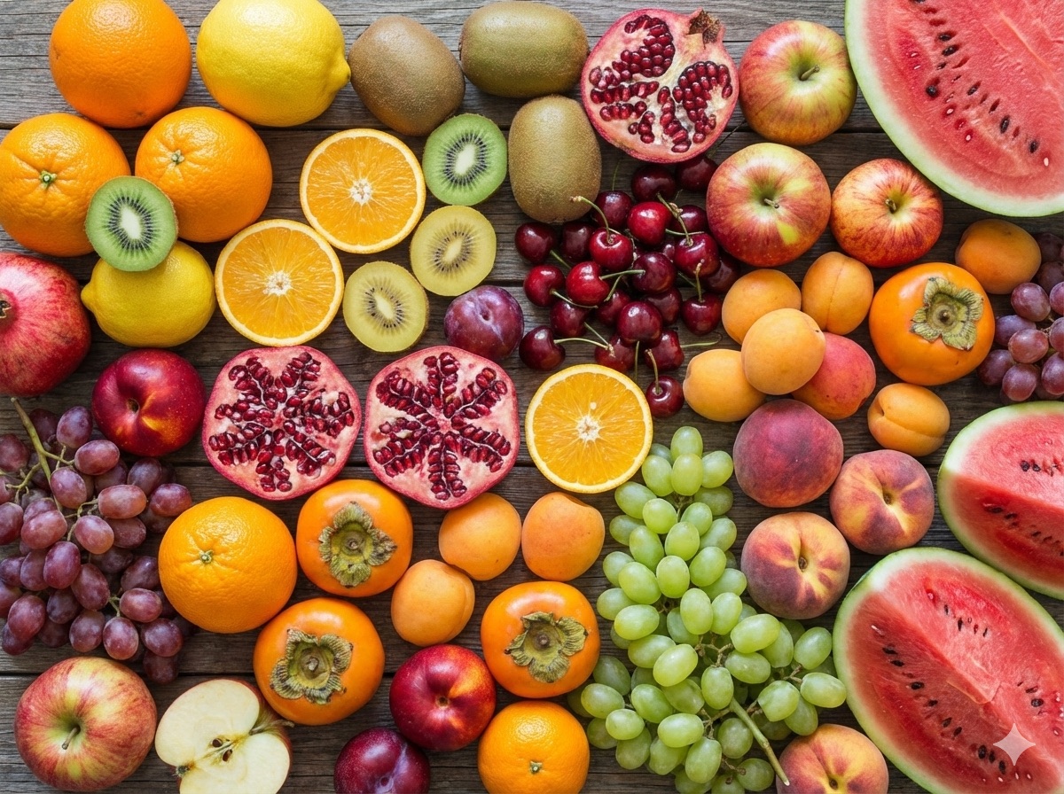 Assortment of premium sorted export fruits at Romak logistics hub